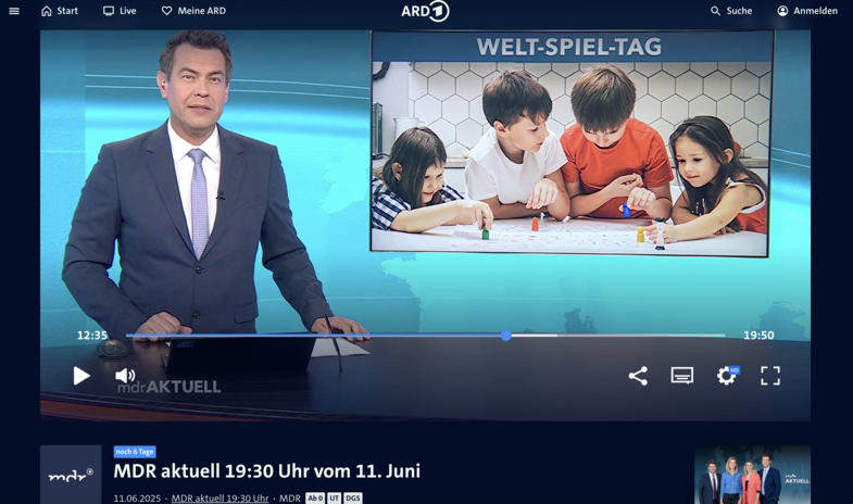 Screenshot MDR aktuell